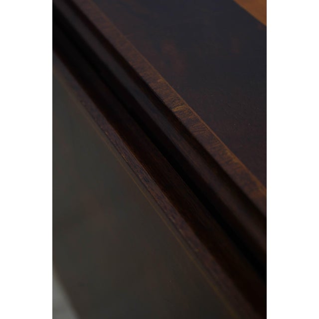 Pair of Mahogany Federal Style Inlaid Drop Side Pembroke Tables For Sale - Image 13 of 18