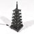 Mid 20th Century Asian Modern Japanese Pagoda Lamp For Sale - Image 4 of 10