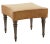 The Chairish Collection Calypso Stool, Allspice Linen For Sale - Image 4 of 4