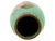 Japanese Cloisonne Enamel Vase Meiji Period Green Ground Bird Floral For Sale - Image 4 of 7
