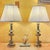 Pair of Tall Brass Table Lamps With Pleated "Classics by Diane" Shades – Hollywood Regency Style For Sale - Image 9 of 17