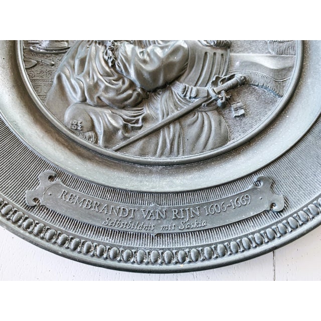 1960s Pewter Wall Plate, 1634 For Sale - Image 5 of 8