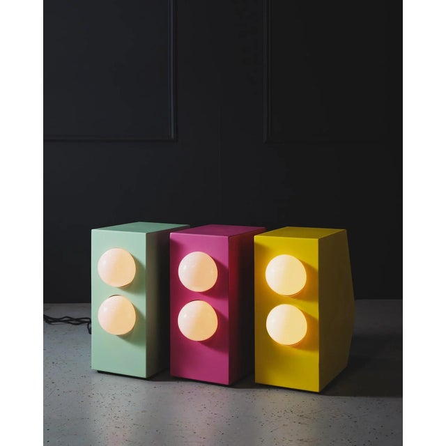 21st Century Monitor Floor Lamp by John Beck Paper & Steel For Sale - Image 9 of 9