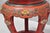 Vintage Chinoiserie Red Lacquer Pedestal Plant Stand Garden Stool Side Table (A) For Sale - Image 13 of 15