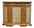 Neiman Marcus Hand Painted Italian Neoclassical Tuscan Style 42" Serpentine Console Cabinet For Sale