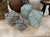 Vintage Turquoise & White Beaded Bamboo Box Medium For Sale - Image 4 of 4