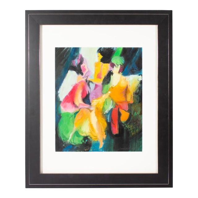 1968 Abstract Mixed Media Painting by George Coggeshall For Sale