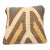 Arteverk Handwoven Afghan Kilim Pillow — Beige & Brown Chevron For Sale