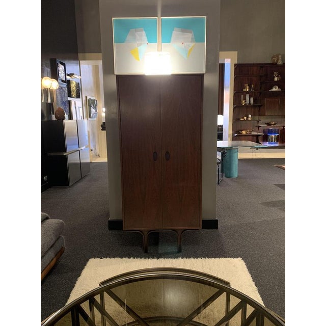 Wood Rosewood Armoire by Gianfranco Frattini for Bernini, Italy, 1960s For Sale - Image 7 of 13