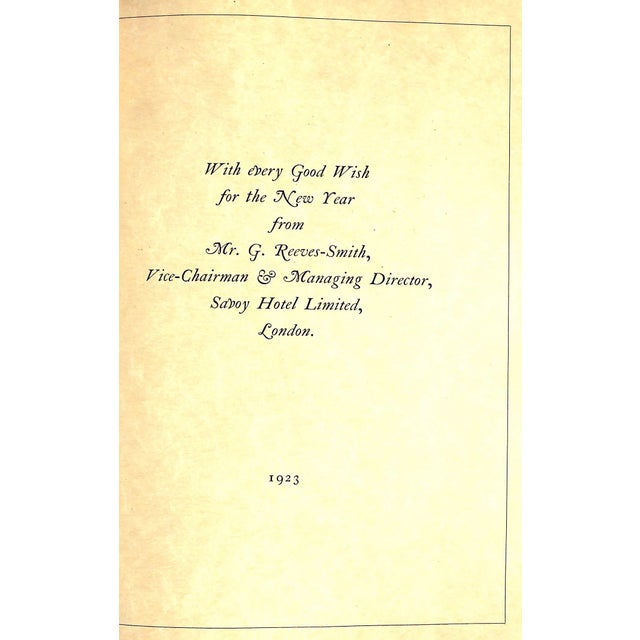 "The Savoy London" 1923 Cecil, Hugh For Sale - Image 10 of 12