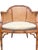 1970s Vintage Faux Bamboo Accent Side Chair With Rattan Cane Back For Sale - Image 5 of 7