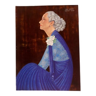 1934 Jean Dunand Portrait Print For Sale