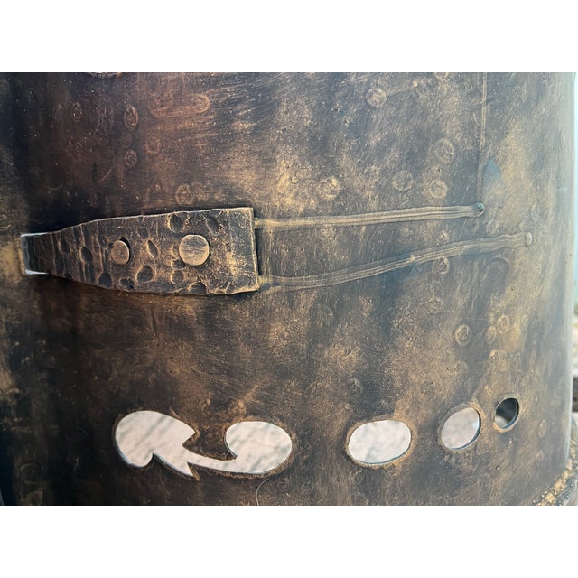 Vintage Cast Iron Fireplace Firewood Holder For Sale - Image 9 of 9