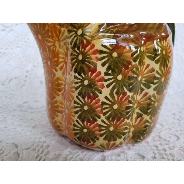 Ceramic 1960s Hand Painted in Italy Ceramic Pitcher For Sale - Image 7 of 13