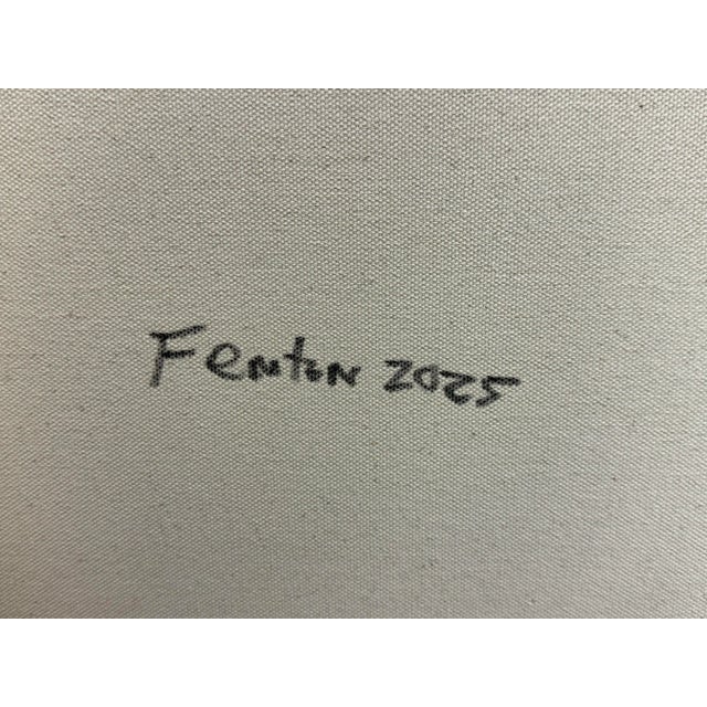 Circa 2025 John Fenton Abstract Original Painting, Signed For Sale - Image 12 of 12