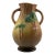 1938 Roseville Pottery Fuchsia Brown Double-Handled Vase 895-7 For Sale