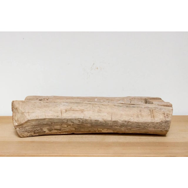 Mao Vintage Rustic Log Flower Vase For Sale In Los Angeles - Image 6 of 8