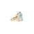Not Yet Made - Made To Order 35.2 Ctw Bohemian Chic Sky Blue Topaz & Diamond Cocktail Ring Size 6 For Sale - Image 5 of 12