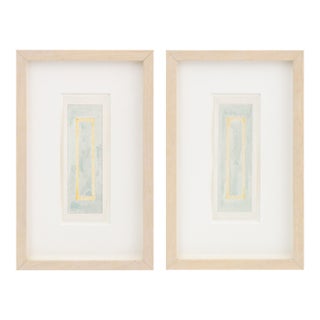 Joseph L. Gardella Minimalist Watercolors, Pair For Sale