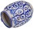 Ceramic Mid 20th Century Blue Andalusian-Patterned Ceramic Vase W/ Handles For Sale - Image 7 of 9