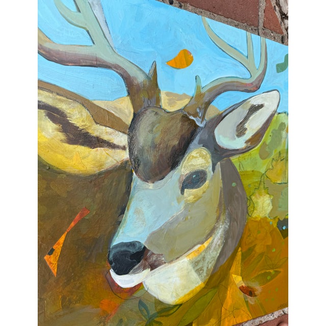“Buck Beauty” a Deer Painting by LWren Walraven For Sale - Image 4 of 12