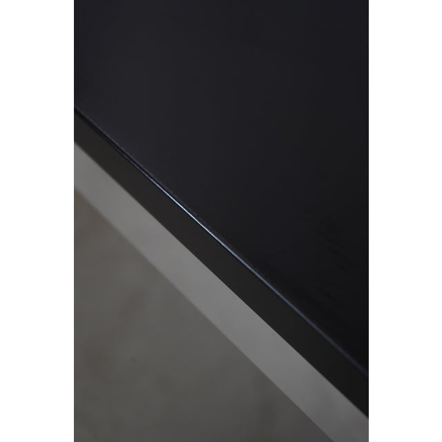 Modern Design Chrome Base Top Dining Table or Desk For Sale - Image 12 of 12