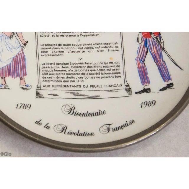 Decrotive French Pillivuyt Porcelain Plate For Sale In New York - Image 6 of 6
