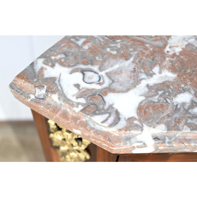 Brown Louis XV-Louis XVI Transition Corners Cabinets, Late 18th Century, Set of 2 For Sale - Image 8 of 18