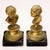 Metal Busts of Children, Bronzes on Marble Bases, Set of 2 For Sale - Image 7 of 7