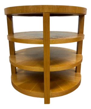 Art Deco Art Moderne Donald Deskey Style Tiered Side Corner Occasional Table