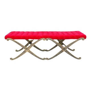 Louis XIV Style Double X Bench For Sale