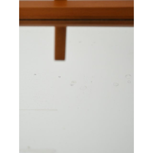 Brown Scandinavian Teak Dressing Table with Reclining Mirror, 1960s For Sale - Image 8 of 9