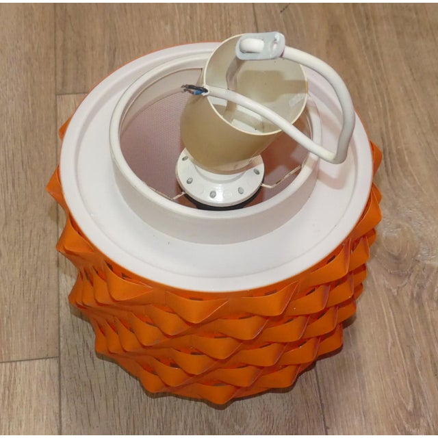 Mid-Century Modern Hanging Lamp in Plastic, 1970s For Sale - Image 3 of 9