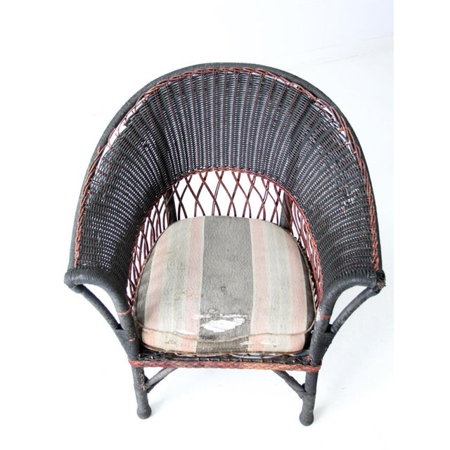 Early 20th Century American Wicker Sofa and Chair Set For Sale - Image 12 of 18