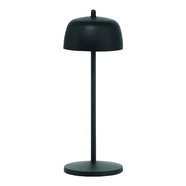 Zafferano Theta Table Lamp in Black For Sale