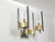 Large Wall Sconces in Chrome, Brass and Glass attributed to Gaetano Sciolari, 1970s, Set of 2 For Sale - Image 17 of 18