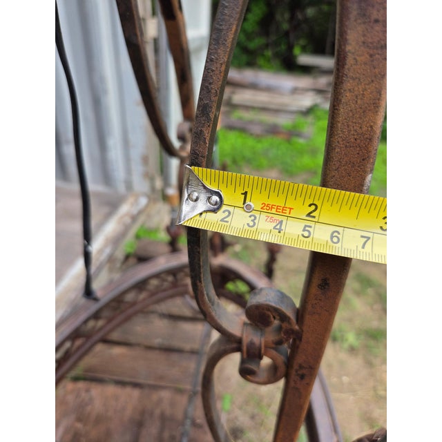 Large Wrought Iron Light Fixture For Sale - Image 10 of 14