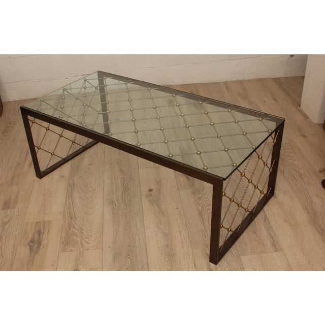 Metal Carole Gratale Coffee Table After Jean Royere Eiffel For Sale - Image 7 of 7