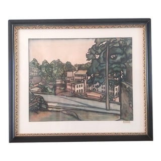 Marguerite Gaudin - Kent Wool Mills - 1935 - Exhibited: The Art Institute, Chicago For Sale