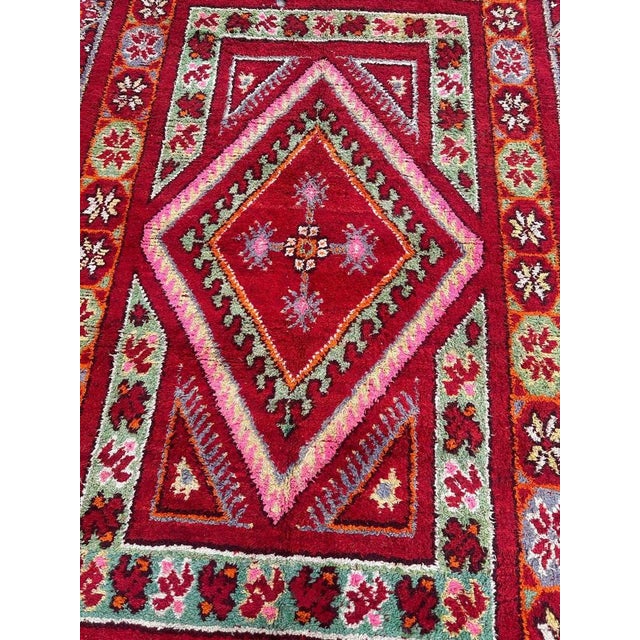 19th Century Antique Moroccan Tribal Rug, 1890s For Sale - Image 5 of 18