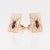 Pair of Mid-Century Modern 14k Gold & Garnet Spider Cufflinks For Sale - Image 9 of 10