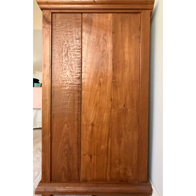 1990s Solid Teak Four-Drawer Dresser / Chest For Sale - Image 4 of 11