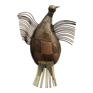 Baby Condor Welded Bronze Sculpture, Victor Delfin