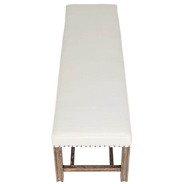 NOIR Sweden Bench, Grey Wash For Sale - Image 11 of 13