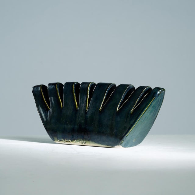 Crown Sculptural Ceramic Vase by Kasper Mobach, Netherlands, 1990s For Sale - Image 4 of 7