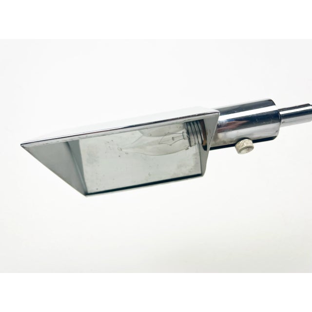 1960s Koch and Lowy Marble Base Chrome Table Lamp For Sale - Image 5 of 13