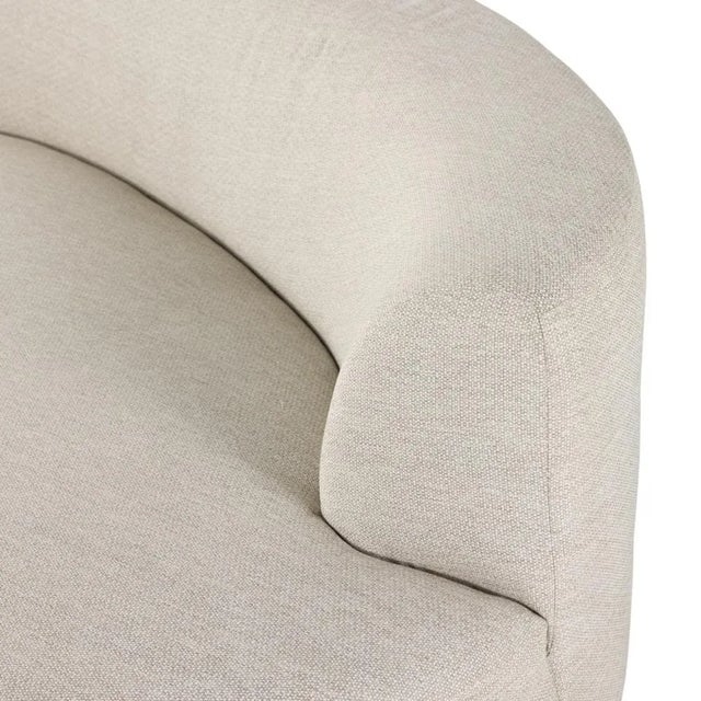 Contemporary Four Hands Opal Outdoor 2 Piece Curved Sectional, Sand For Sale - Image 3 of 12