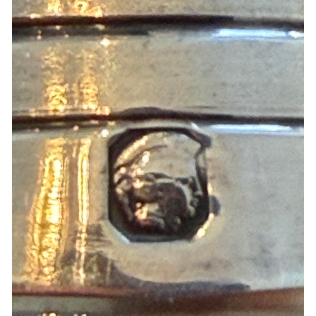 Silver Antique French Sterling Apertif Set With Silver Plate Gallery Tray, 7pc Set For Sale - Image 8 of 15