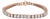 1.50ctw Diamond Tennis Bracelet 14k Rose Gold 9" 3.7mm For Sale