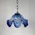 Mid-Century Blue Murano Glass Pendant Lamp in the style of Mazzega, Italy, 1970s, in Very Good conditions. Designed 1970...